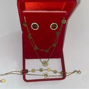 Stainless Steel Gold Set